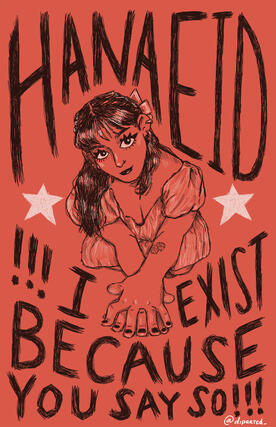 Hanna Eid concert poster, digital