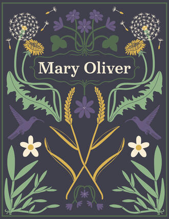 Mary Oliver book cover, digital