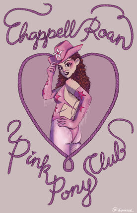 Chappell Roan concert poster, digital