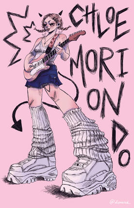 Chloe Moriondo concert poster, digital